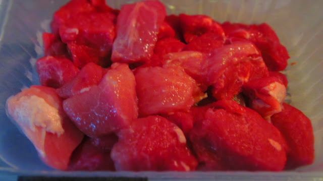 Месо на хапки за гювеч