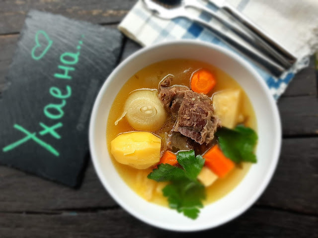 Ухае на рецепта за вкусно телешко варено