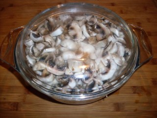 Сурови пържоли с гъби