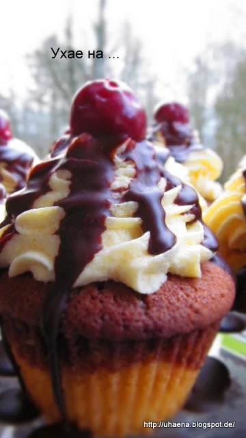 ДУНАВСКИ ВЪЛНИ – CUPCAKES ВАРИАНТ или Donauwellen –&nbsp;Cupcakes