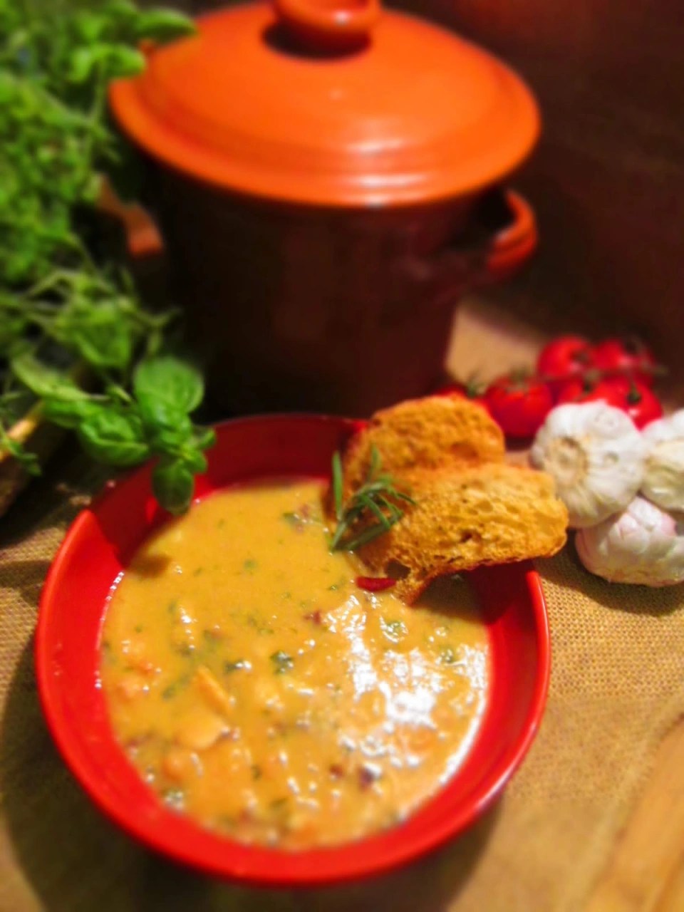 СУПА С НАХУТ И МОРСКИ ДАРОВЕ или Kichererbsensuppe mit Frutti di&nbsp;Mare