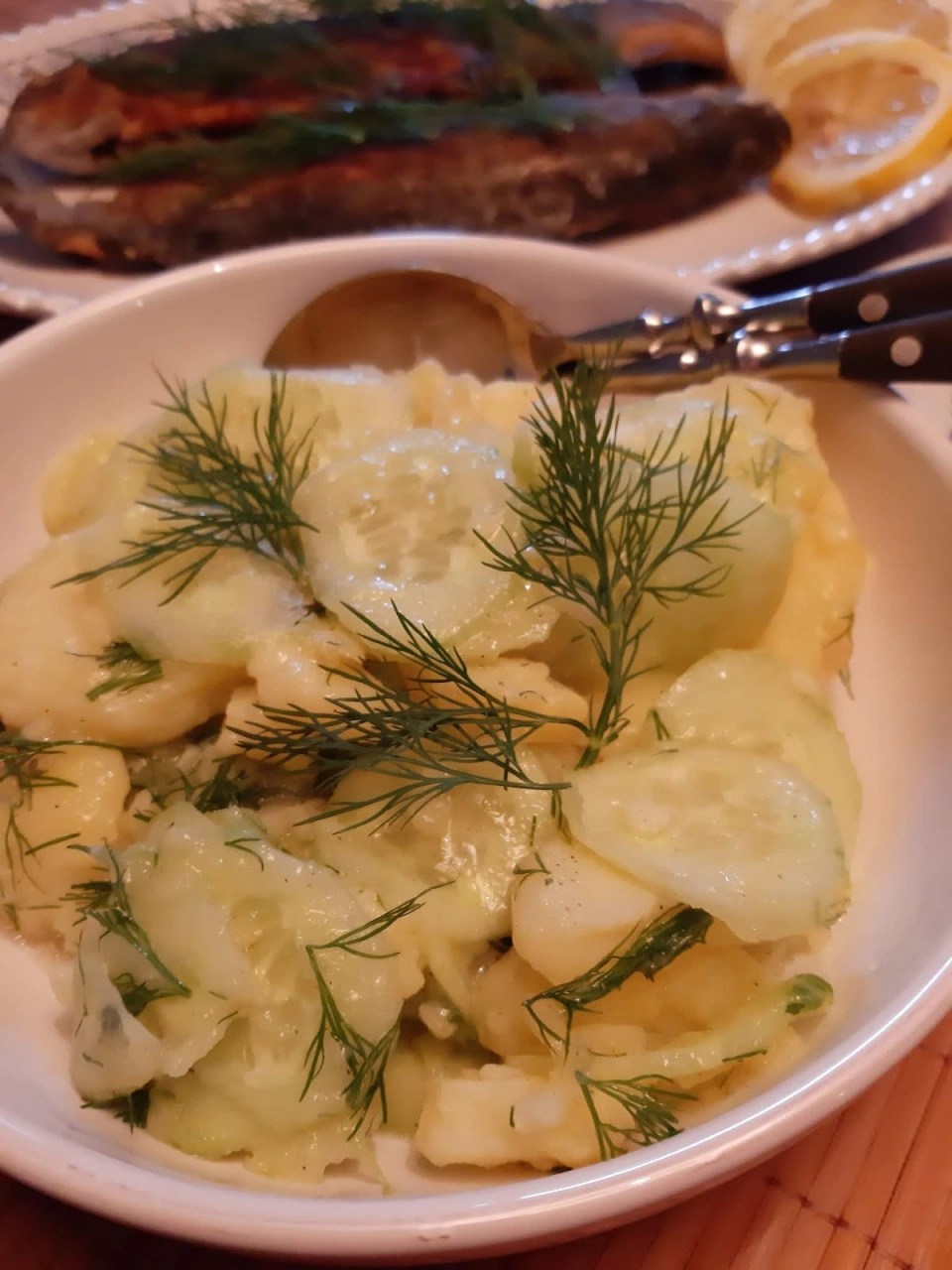 КАРТОФЕНА САЛАТА С КРАСТАВИЦИ или Kartoffelsalat mit&nbsp;Salatgurken