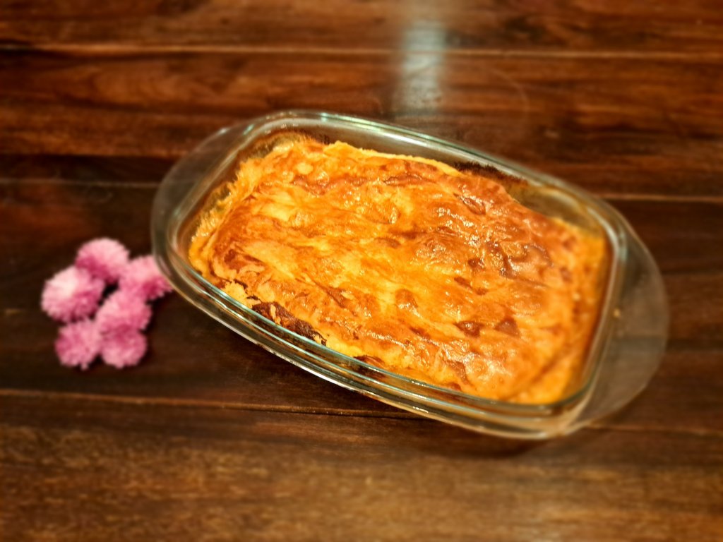 Английски пилешки пай с гъби и праз лук Englischer&nbsp;Hähnchenpie