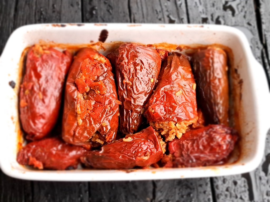 Пълнени сушени чушки с ориз и&nbsp;орехи