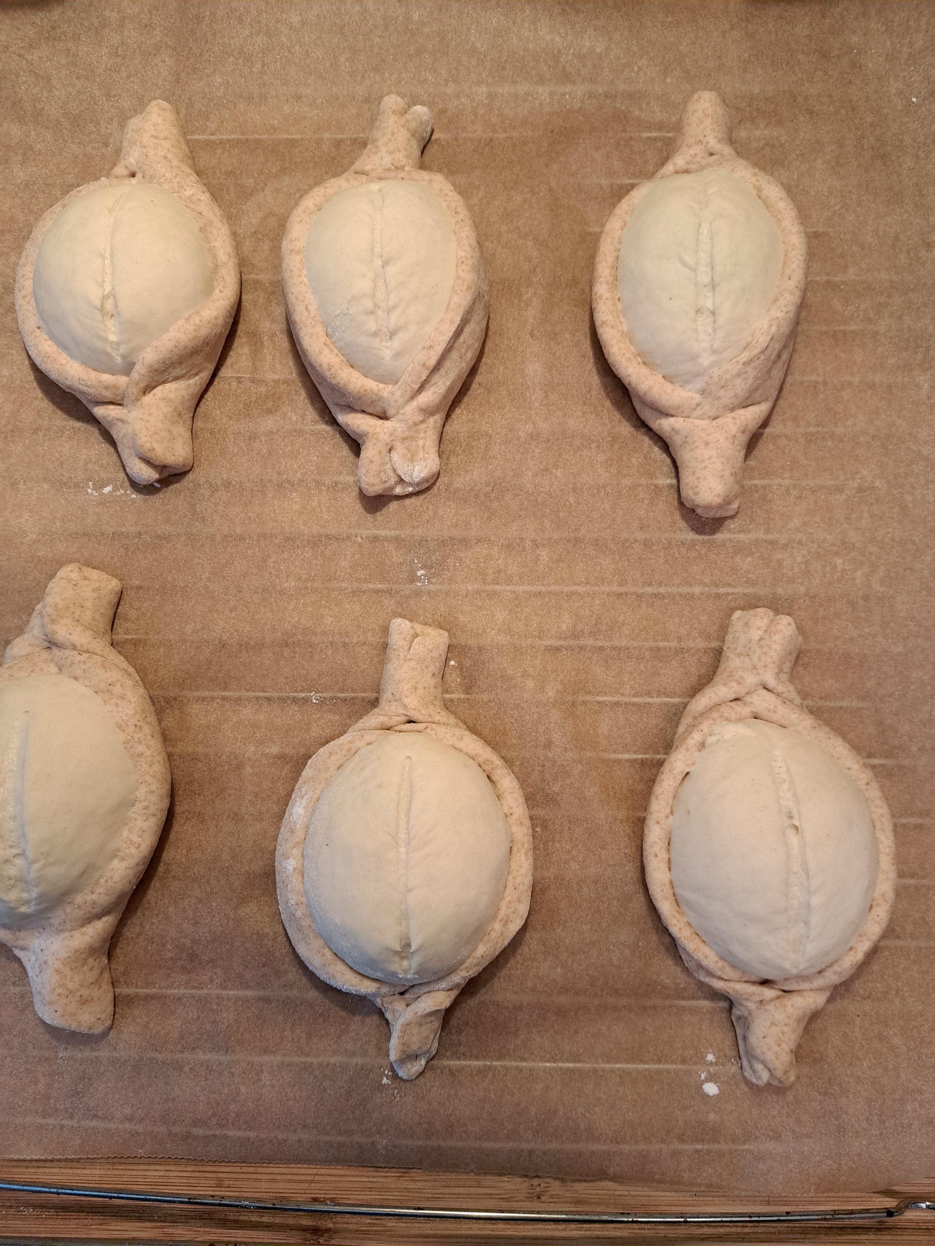 Ухае на...Цървулчета или хлебчета от два вида спелта