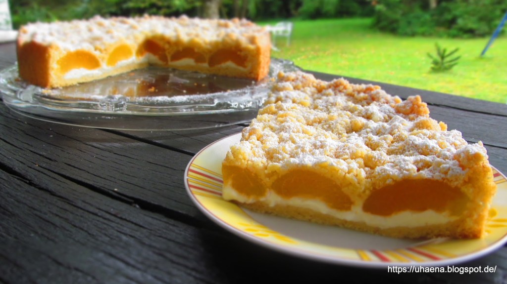 ВКУСЕН СЛАДКИШ С КАЙСИИ И ХРУПКАВИ ТРОХИЧКИ – Aprikosen-Streuselkuchen
