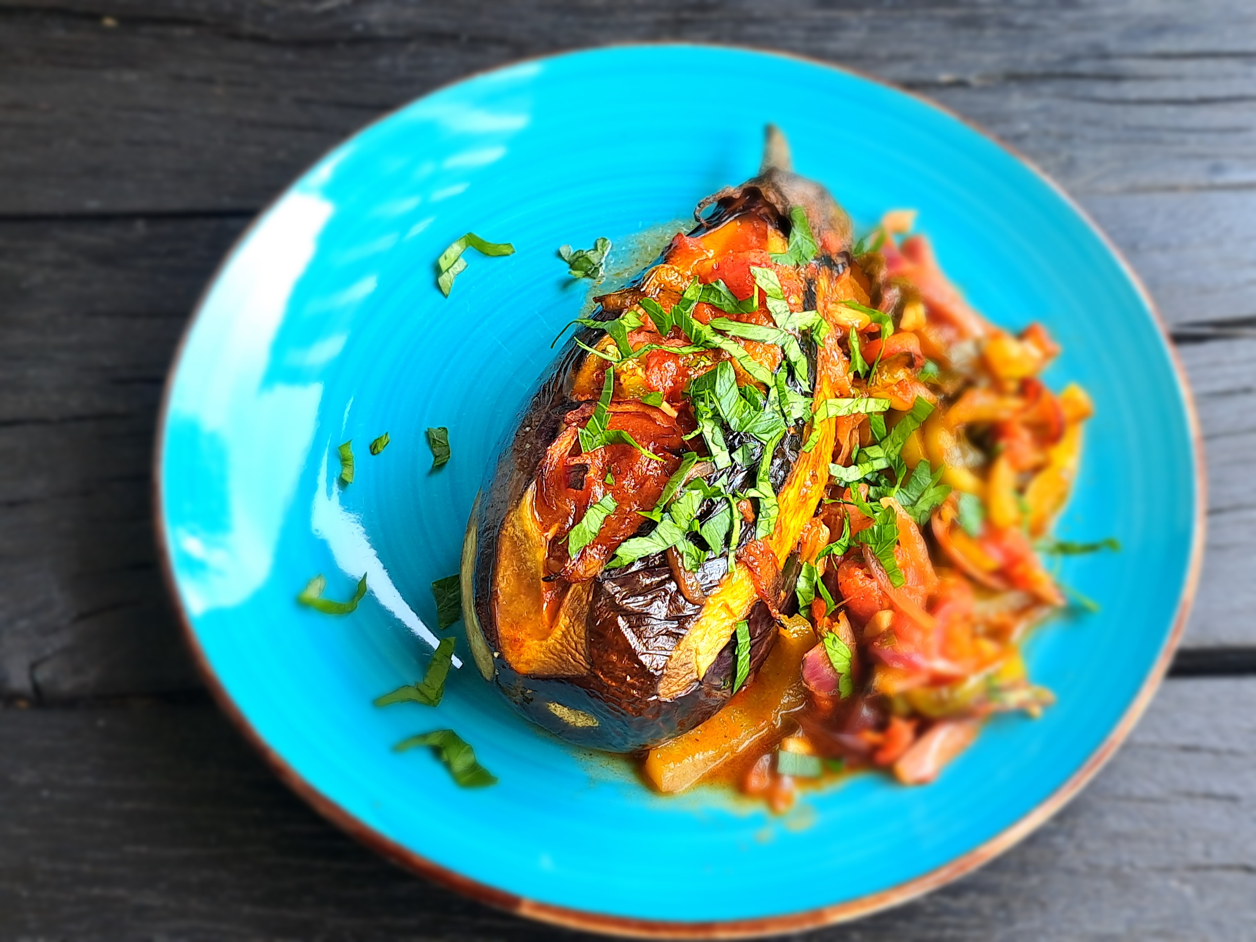 Ухае на... Imam Bayildi Пълнени патладжани