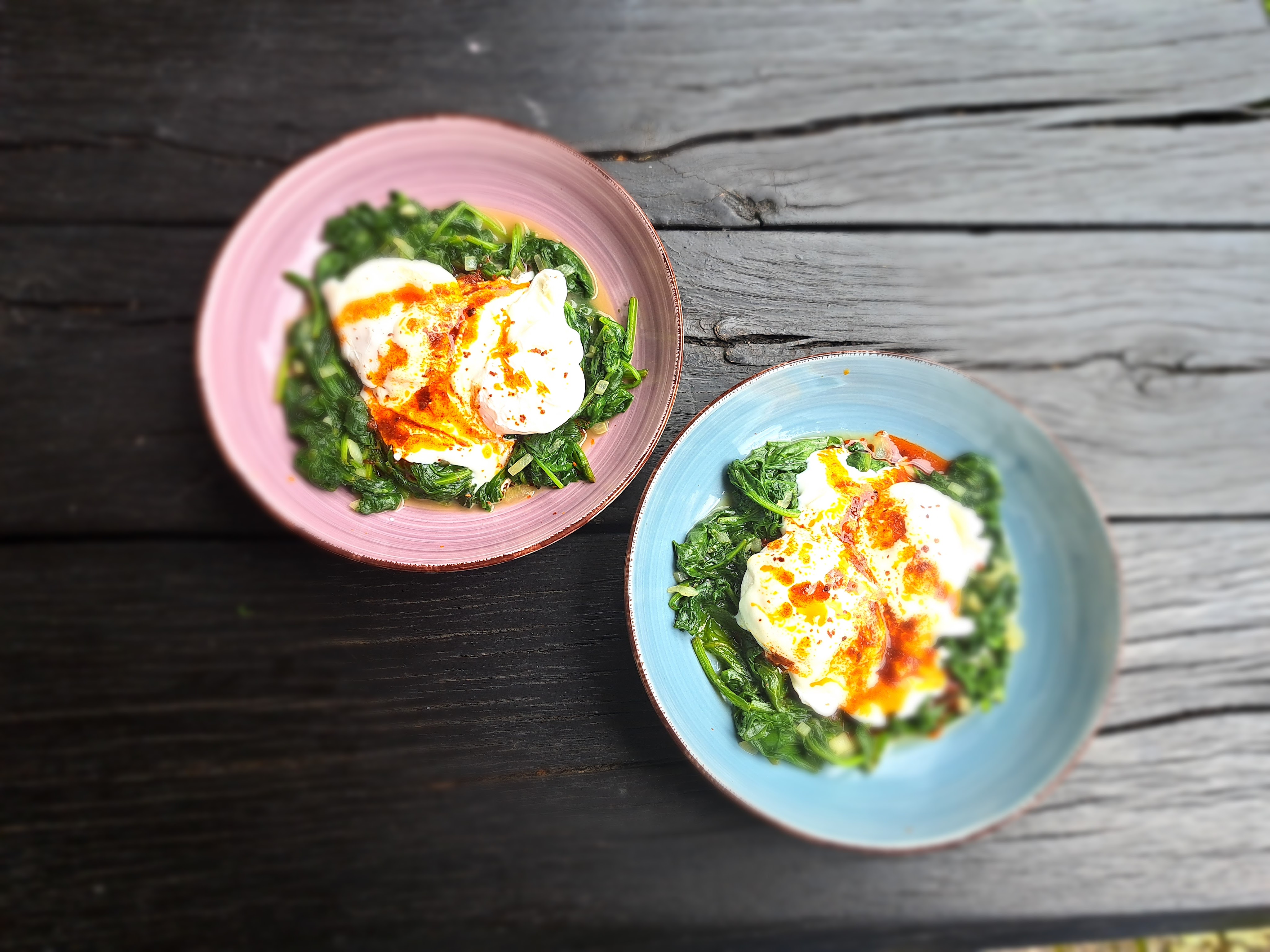 Ухае на... Ispanakli cilbir Поширани яйца със спанак