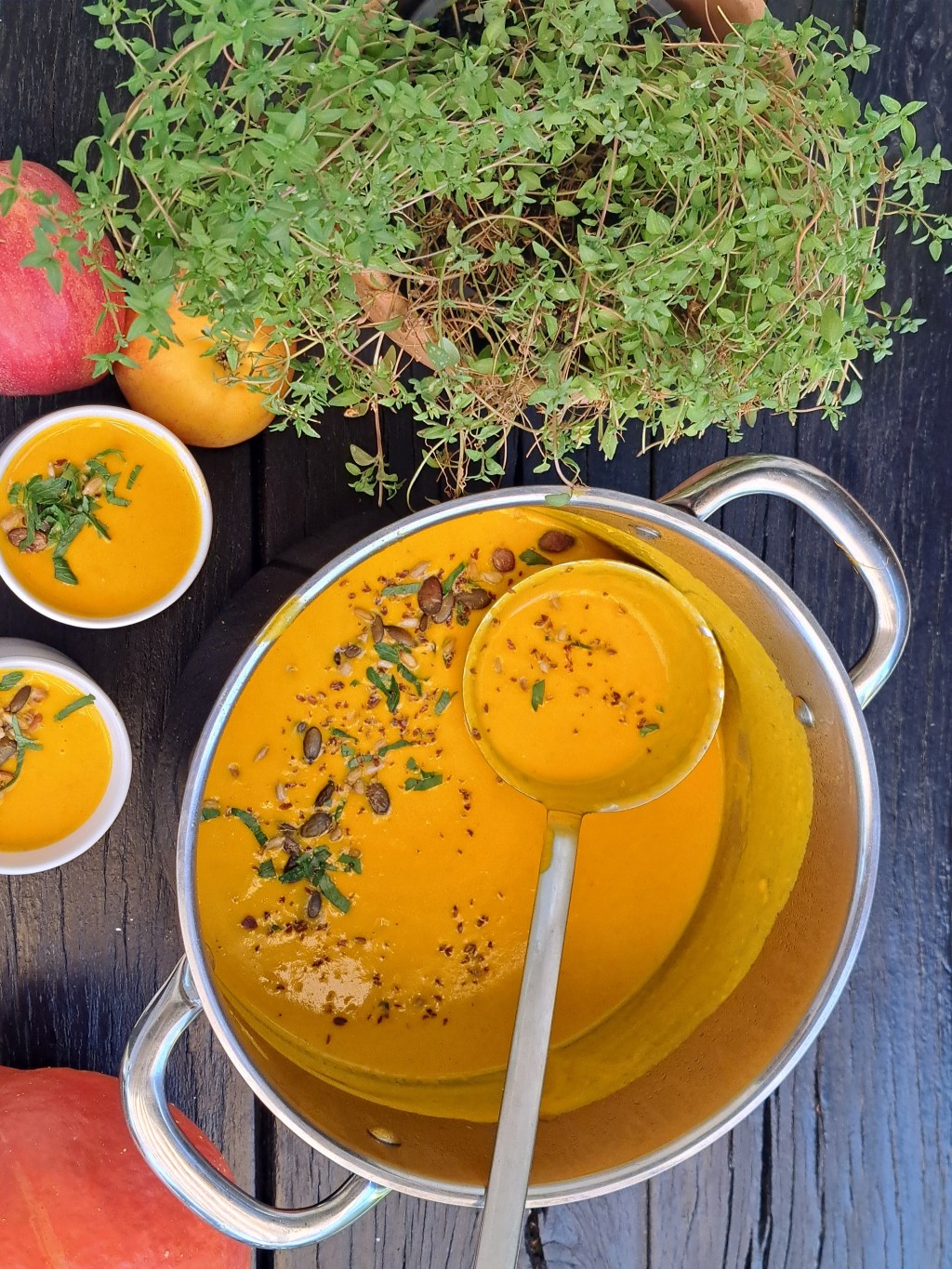 Есенна супа с тиква и ябълки Kürbissuppe mit&nbsp;Apfel