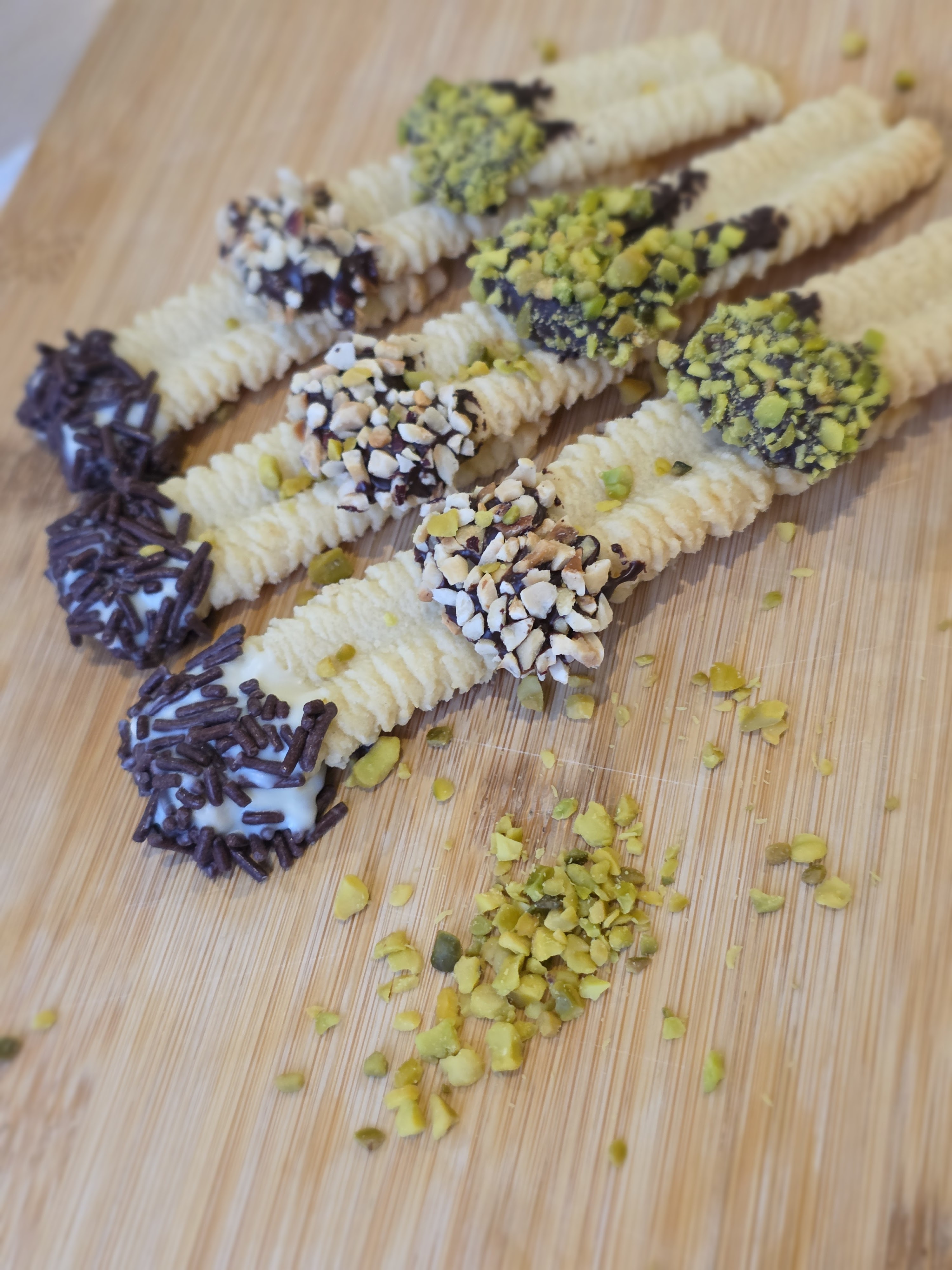 Ухае на.... Шприцовани сладки с мелачката за месо Spritzgebäck mit Fleischwolf