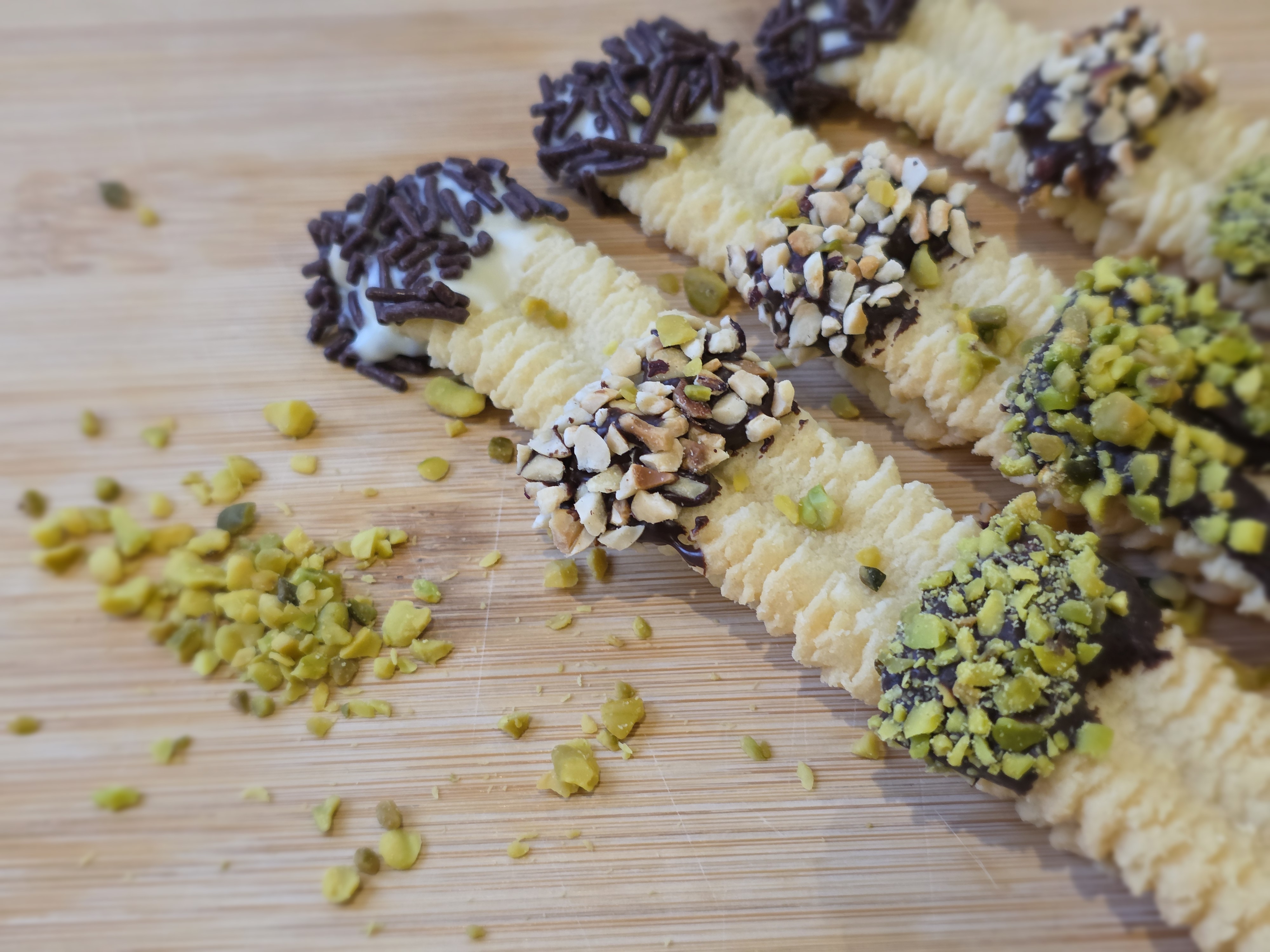 Ухае на.... Шприцовани сладки с мелачката за месо Spritzgebäck mit Fleischwolf